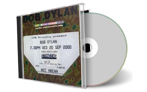 Artwork Cover of Bob Dylan 2000-09-20 CD Birmingham Audience