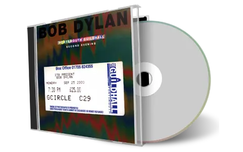 Artwork Cover of Bob Dylan 2000-09-25 CD Portsmouth Audience