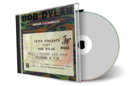 Artwork Cover of Bob Dylan 2000-10-03 CD Paris Audience
