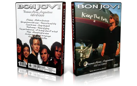 Artwork Cover of Bon Jovi 1993-11-13 DVD Buenos Aires Proshot