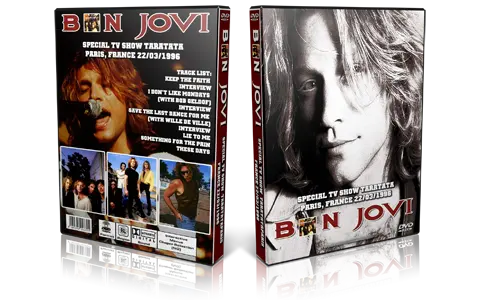 Artwork Cover of Bon Jovi 1996-03-22 DVD Paris Proshot