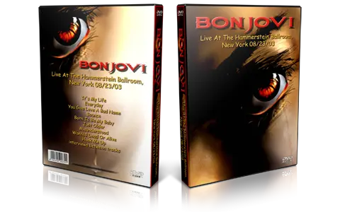 Artwork Cover of Bon Jovi 2003-08-23 DVD New York City Proshot