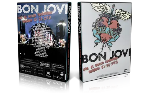 Artwork Cover of Bon Jovi 2011-07-24 DVD Beach Zeebrugge Proshot
