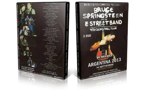 Artwork Cover of Bruce Springsteen 2013-09-14 DVD Buenos Aires Audience