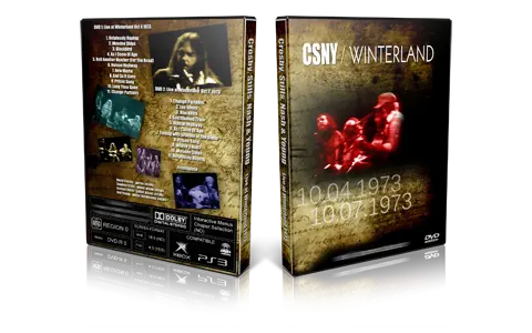 Artwork Cover of CSNY 1974-10-07 DVD San Francisco Proshot