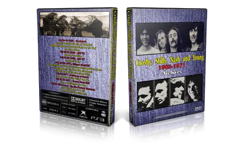 Artwork Cover of CSNY Compilation DVD TV Show Archives 1969-1971 Proshot