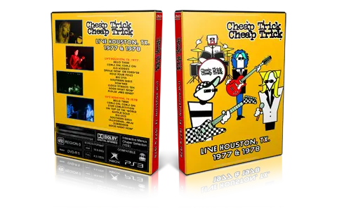 Artwork Cover of Cheap Trick Compilation DVD Houston 1977-1978 Proshot