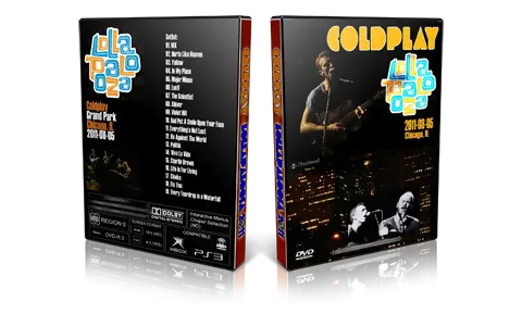 Artwork Cover of Coldplay 2011-08-05 DVD Chicago Proshot
