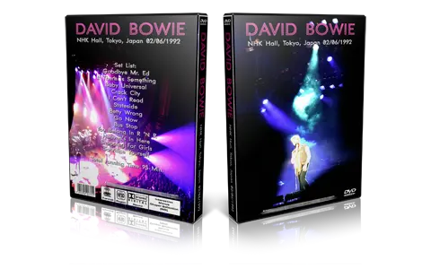 Artwork Cover of David Bowie 1992-02-06 DVD Tokyo Proshot