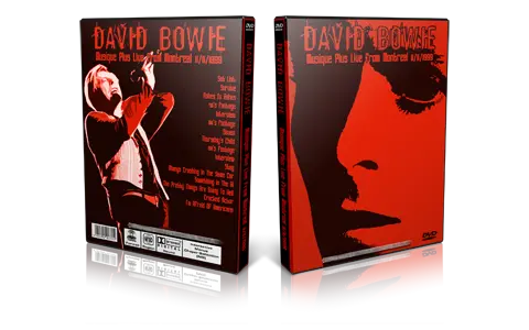 Artwork Cover of David Bowie 1999-11-11 DVD Montreal Proshot