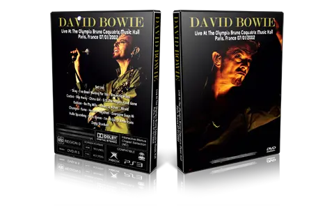 Artwork Cover of David Bowie 2002-07-01 DVD Paris Proshot