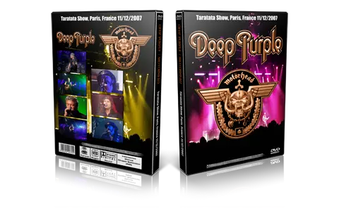 Artwork Cover of Deep Purple 2007-11-12 DVD Paris Proshot