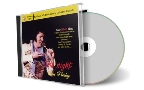 Artwork Cover of Elvis Presley 1977-06-24 CD Madison Audience