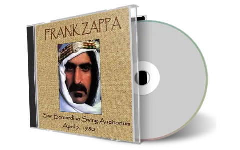 Artwork Cover of Frank Zappa 1980-04-05 CD San Bernardino Audience