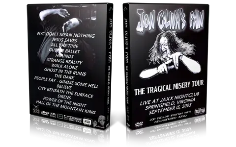 Artwork Cover of Jon Olivas Pain 2005-09-15 DVD Springfield Audience