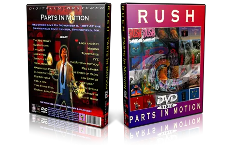 Artwork Cover of Rush 1987-11-09 DVD Springfield Audience