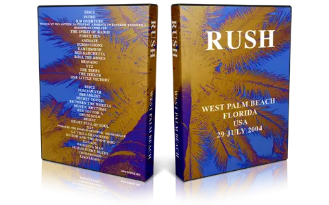 Artwork Cover of Rush 2004-07-29 DVD West Palm Beach Audience