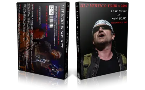 Artwork Cover of U2 2005-11-22 DVD New York City Audience