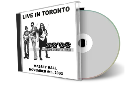 Artwork Cover of G3 Malmsteen Vai Satrianai 2003-11-06 CD Toronto Audience