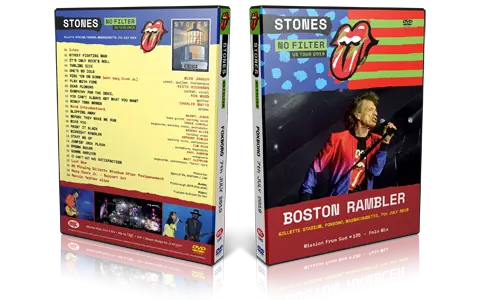 Artwork Cover of Rolling Stones 2019-07-07 DVD Foxboro Audience