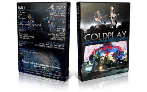 Artwork Cover of Coldplay Compilation DVD North American Tour 2009 Audience