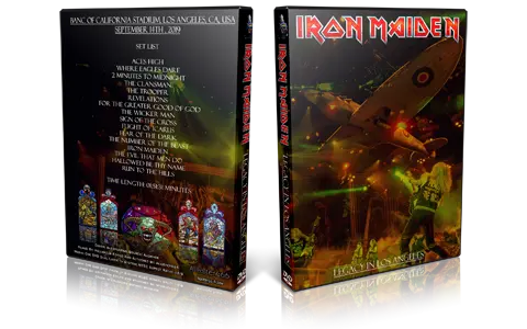 Artwork Cover of Iron Maiden 2019-09-14 DVD Los Angeles Audience