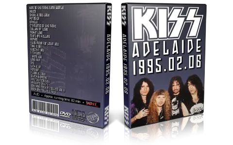 Artwork Cover of Kiss 1995-02-06 DVD Adelaide Audience