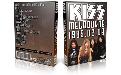 Artwork Cover of Kiss 1995-02-08 DVD Melbourne Audience