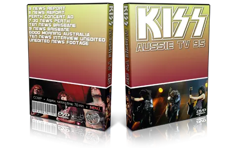 Artwork Cover of Kiss Compilation DVD Australian Tv Media Collection 1995 Proshot