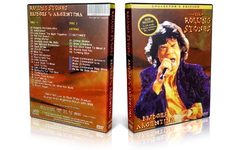 Artwork Cover of Rolling Stones 1998-03-30 DVD Buenos Aires Proshot