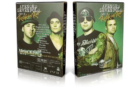 Artwork Cover of Avenged Sevenfold 2013-09-22 DVD Rock In Rio 2013 Proshot