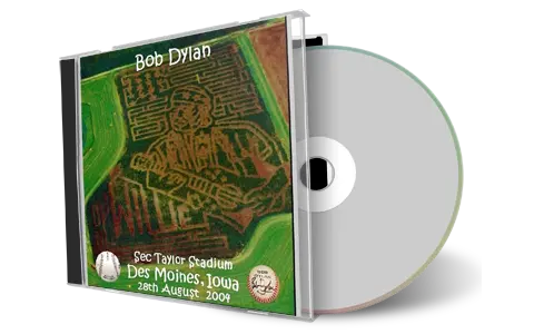 Artwork Cover of Bob Dylan 2004-08-28 CD Des Moines Audience