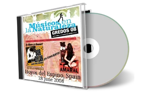 Artwork Cover of Bob Dylan 2008-06-28 CD Hoyos del Espino Audience