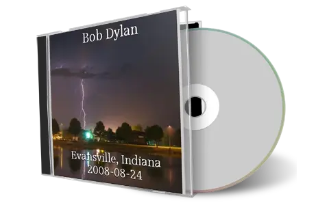 Artwork Cover of Bob Dylan 2008-08-24 CD Evansville Audience