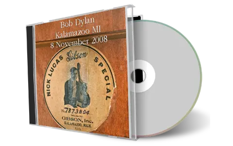 Artwork Cover of Bob Dylan 2008-11-08 CD Kalamazoo Audience