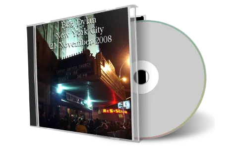 Artwork Cover of Bob Dylan 2008-11-21 CD New York City Audience