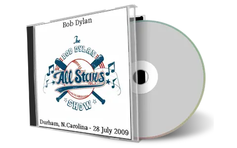 Artwork Cover of Bob Dylan 2009-07-28 CD Durham Audience