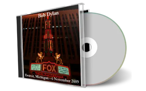 Artwork Cover of Bob Dylan 2009-11-06 CD Detroit Audience