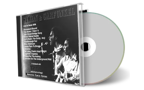 Artwork Cover of Simon and Garfunkel Compilation CD Paris 1970 Soundboard