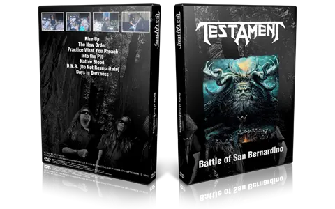 Artwork Cover of Testament 2013-09-13 DVD San Bernardino Audience