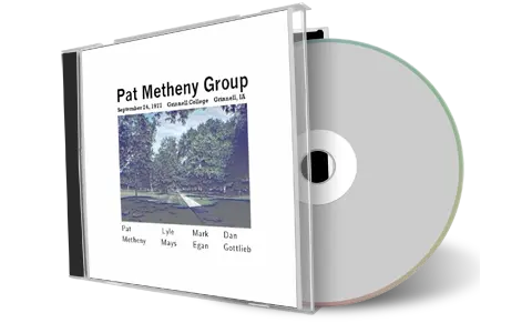 Artwork Cover of Pat Metheny 1977-09-24 CD Grinnell Soundboard