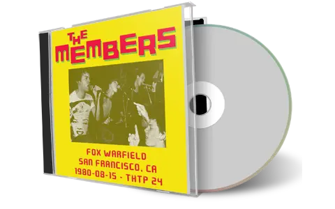 Artwork Cover of The Members 1980-08-15 CD San Francisco Audience