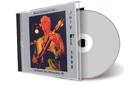 Artwork Cover of Bruce Cockburn 1998-07-07 CD Milwaukee Audience