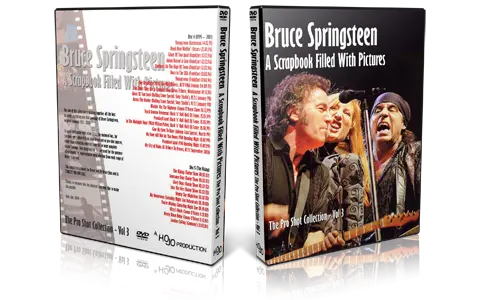 Artwork Cover of Bruce Springsteen Compilation DVD A Scrapbook Filled With Pictures Volume 3 Proshot