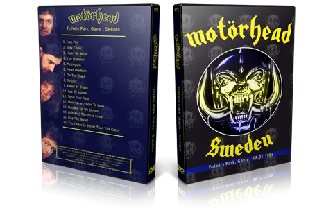 Artwork Cover of Motorhead 1985-08-01 DVD Gavle Audience