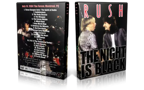Artwork Cover of Rush 1984-07-14 DVD Montreal Audience