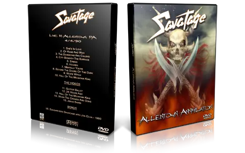 Artwork Cover of Savatage 1990-04-04 DVD Allentown Audience