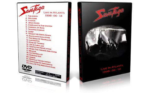 Artwork Cover of Savatage 1998-06-14 DVD Marietta Audience
