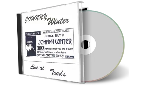 Artwork Cover of Johnny Winter 2000-07-21 CD New Haven Audience
