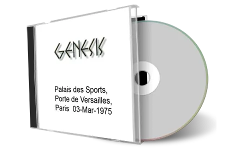 Artwork Cover of Genesis 1975-03-03 CD Paris Audience